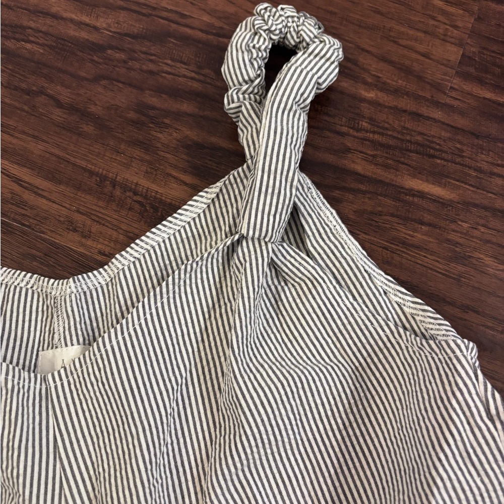 Beachwood Striped Wide-Leg Jumpsuit - White/Grey - Picture 4 of 4